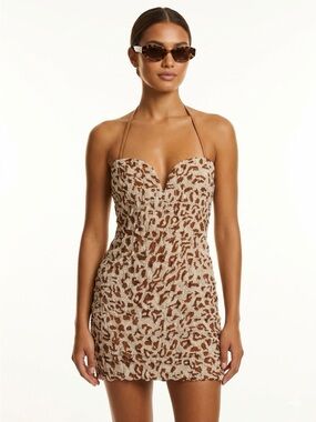 Nanushka Jannika Seersucker Cotton Voile Mini Dress ($495)